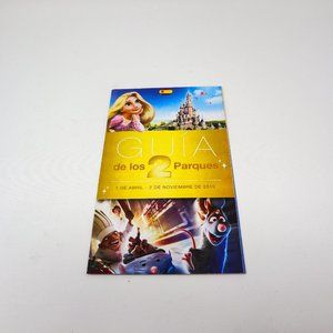 PARIS Disney EURO Disneyland Map EUROPE souvenir gift for Travel 2015 Spanish